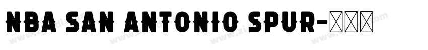 NBA San Antonio Spur字体转换